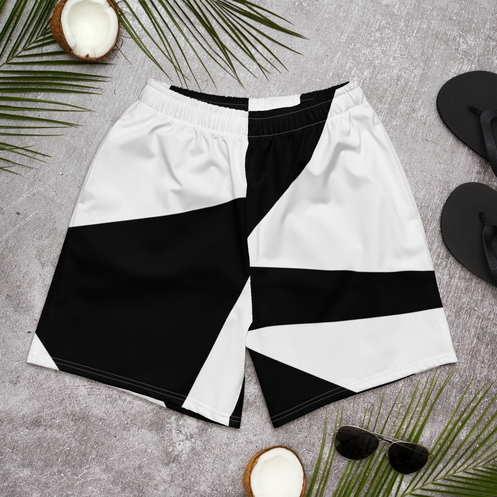 Stylish Black and White Men's Shorts